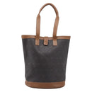 Christian Dior Honeycomb Tote Bag PVC Black Brown Auth ka6433A-13