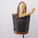 Christian Dior Honeycomb Tote Bag PVC Black Brown Auth ka6433A-22