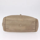 GUCCI Tote Bag Leather Gold 269945 Auth ka6435V-7