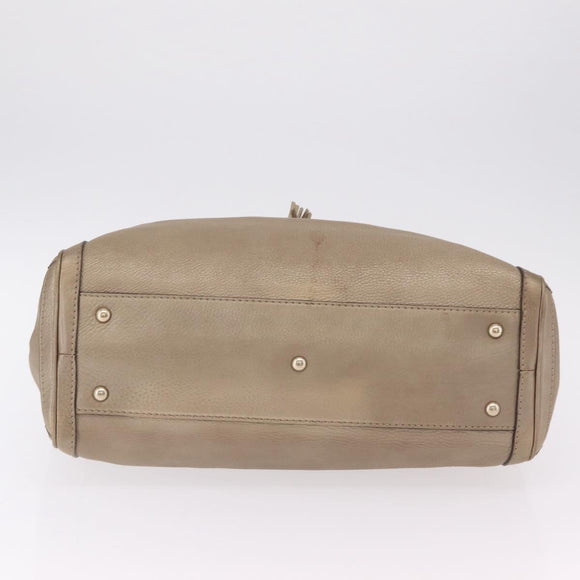 GUCCI Tote Bag Leather Gold 269945 Auth ka6435V