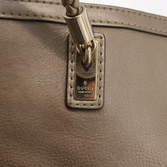 GUCCI Tote Bag Leather Gold 269945 Auth ka6435V