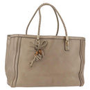 GUCCI Tote Bag Leather Gold 269945 Auth ka6435V-1