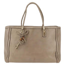 GUCCI Tote Bag Leather Gold 269945 Auth ka6435V-13
