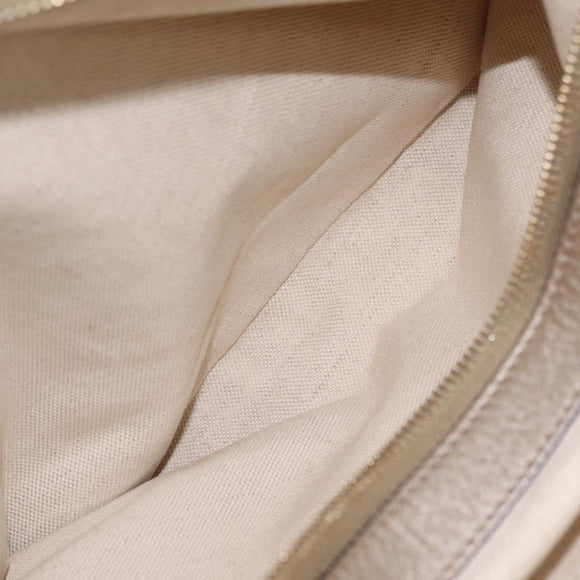 GUCCI Tote Bag Leather Gold 269945 Auth ka6435V