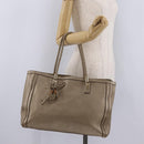 GUCCI Tote Bag Leather Gold 269945 Auth ka6435V-33