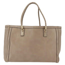 GUCCI Tote Bag Leather Gold 269945 Auth ka6435V-3