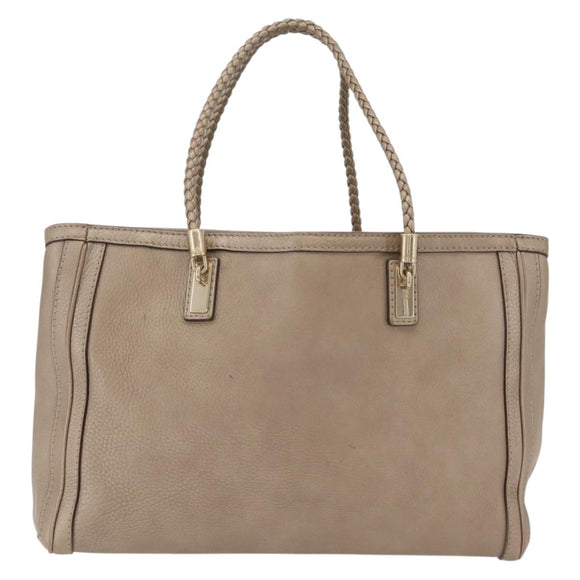 GUCCI Tote Bag Leather Gold 269945 Auth ka6435V