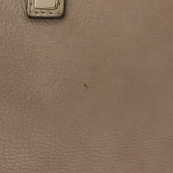 GUCCI Tote Bag Leather Gold 269945 Auth ka6435V