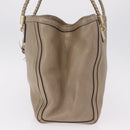GUCCI Tote Bag Leather Gold 269945 Auth ka6435V-5
