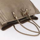 GUCCI Tote Bag Leather Gold 269945 Auth ka6435V-8