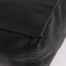 Saint Laurent Rive Gauche Tote Bag Leather Black Silver 663970 Auth ka6437M-15