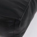 Saint Laurent Rive Gauche Tote Bag Leather Black Silver 663970 Auth ka6437M-17