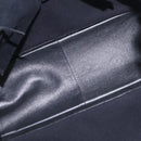 Saint Laurent Rive Gauche Tote Bag Leather Black Silver 663970 Auth ka6437M-10