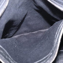 Saint Laurent Rive Gauche Tote Bag Leather Black Silver 663970 Auth ka6437M-23