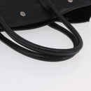 Saint Laurent Rive Gauche Tote Bag Leather Black Silver 663970 Auth ka6437M-7