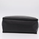 Saint Laurent Rive Gauche Tote Bag Leather Black Silver 663970 Auth ka6437M-5