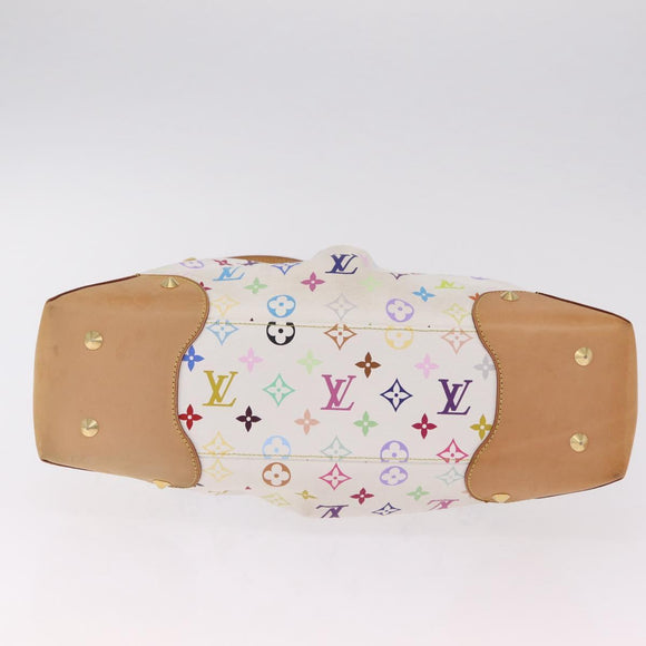 LOUIS VUITTON Monogram Multicolor Judy GM Hand Bag White M40253 LV Auth ka6439V