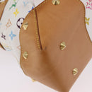 LOUIS VUITTON Monogram Multicolor Judy GM Hand Bag White M40253 LV Auth ka6439V-20