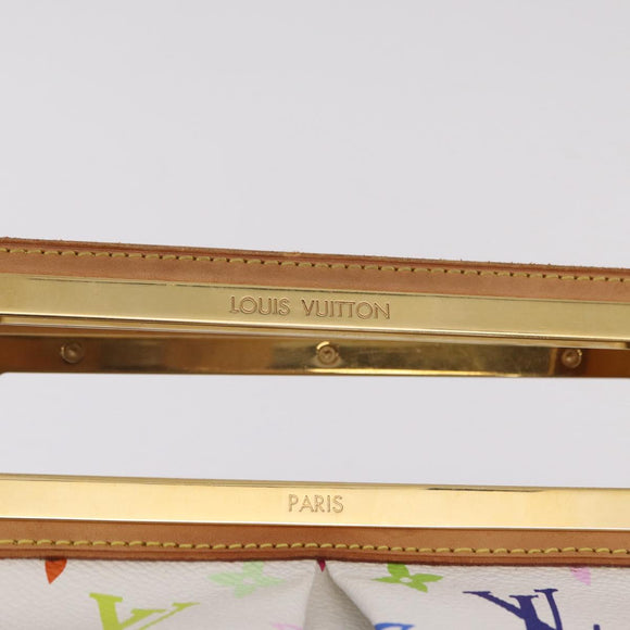 LOUIS VUITTON Monogram Multicolor Judy GM Hand Bag White M40253 LV Auth ka6439V