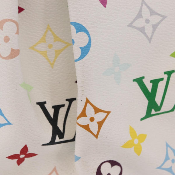 LOUIS VUITTON Monogram Multicolor Judy GM Hand Bag White M40253 LV Auth ka6439V