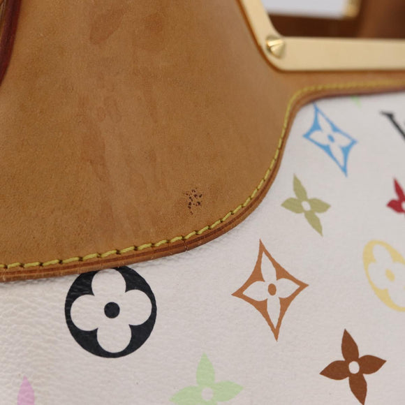 LOUIS VUITTON Monogram Multicolor Judy GM Hand Bag White M40253 LV Auth ka6439V