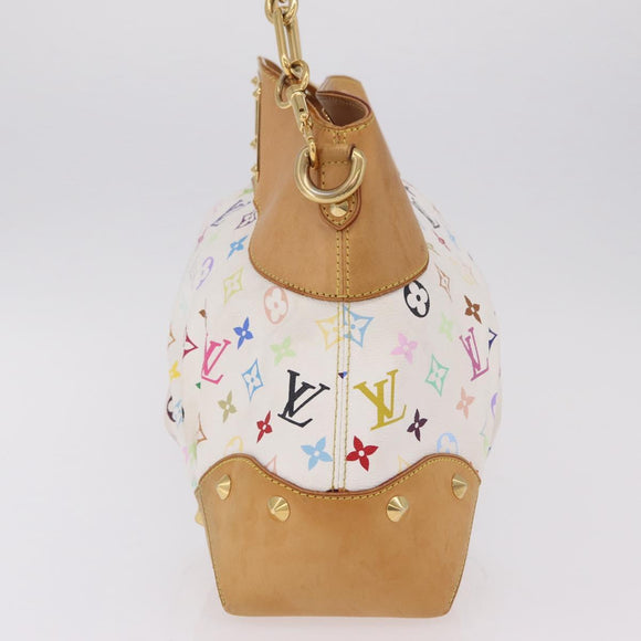 LOUIS VUITTON Monogram Multicolor Judy GM Hand Bag White M40253 LV Auth ka6439V