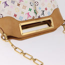 LOUIS VUITTON Monogram Multicolor Judy GM Hand Bag White M40253 LV Auth ka6439V-9