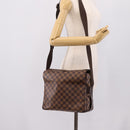 LOUIS VUITTON Damier Ebene Naviglio Shoulder Bag N45255 LV Auth ka6440A-24