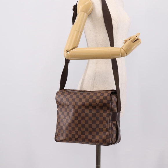 LOUIS VUITTON Damier Ebene Naviglio Shoulder Bag N45255 LV Auth ka6440A