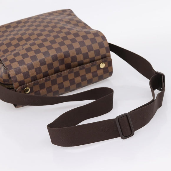 LOUIS VUITTON Damier Ebene Naviglio Shoulder Bag N45255 LV Auth ka6440A