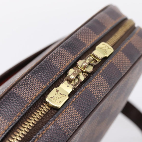 LOUIS VUITTON Damier Ebene Ipanema GM Shoulder Bag N51292 LV Auth ka6441A