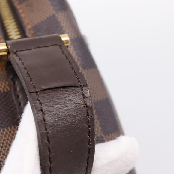 LOUIS VUITTON Damier Ebene Ipanema GM Shoulder Bag N51292 LV Auth ka6441A