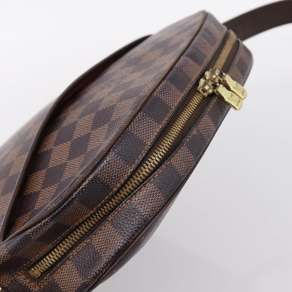 LOUIS VUITTON Damier Ebene Ipanema GM Shoulder Bag N51292 LV Auth ka6441A