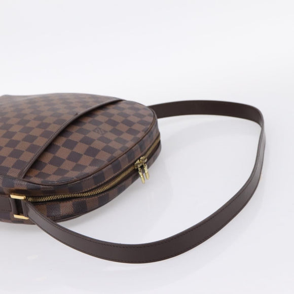 LOUIS VUITTON Damier Ebene Ipanema GM Shoulder Bag N51292 LV Auth ka6441A