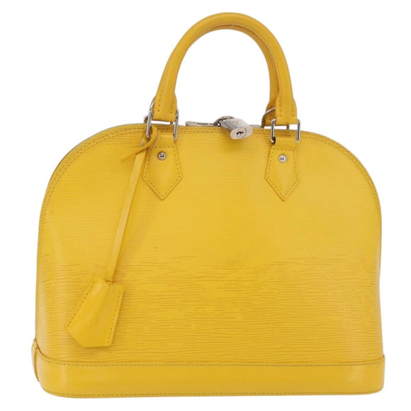 LOUIS VUITTON Epi Alma PM Hand Bag Yellow citron M40619 LV Auth ka6442A