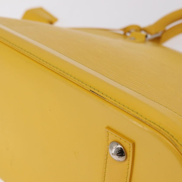 LOUIS VUITTON Epi Alma PM Hand Bag Yellow citron M40619 LV Auth ka6442A