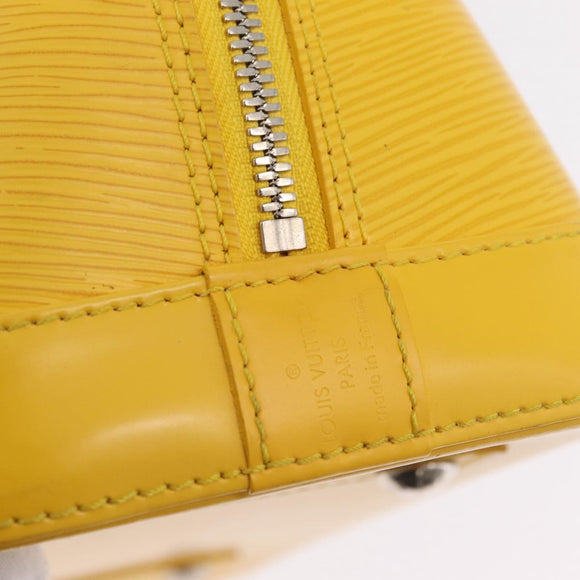 LOUIS VUITTON Epi Alma PM Hand Bag Yellow citron M40619 LV Auth ka6442A
