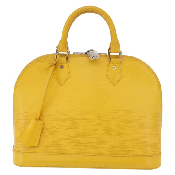 LOUIS VUITTON Epi Alma PM Hand Bag Yellow citron M40619 LV Auth ka6442A