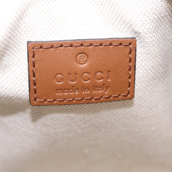 GUCCI GG Canvas Web Sherry Line Hand Bag 2way Green Gold 856055 Auth ka6448M
