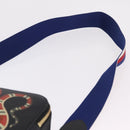 GUCCI Snake Shoulder Bag Leather Black Gold Tone 453565 Auth ka6449V-15