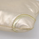 LOEWE Hand Bag Leather Gold Auth ka6452A-15