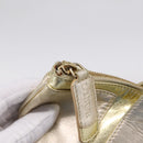LOEWE Hand Bag Leather Gold Auth ka6452A-20