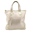 LOEWE Hand Bag Leather Gold Auth ka6452A-13