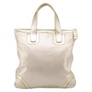 LOEWE Hand Bag Leather Gold Auth ka6452A-2