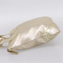 LOEWE Hand Bag Leather Gold Auth ka6452A-3