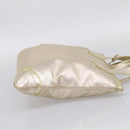 LOEWE Hand Bag Leather Gold Auth ka6452A-4