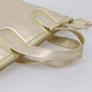 LOEWE Hand Bag Leather Gold Auth ka6452A-7
