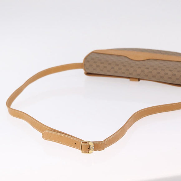 GUCCI Micro GG Shoulder Bag PVC Beige Gold Tone 004 106 0024 Auth ka6460