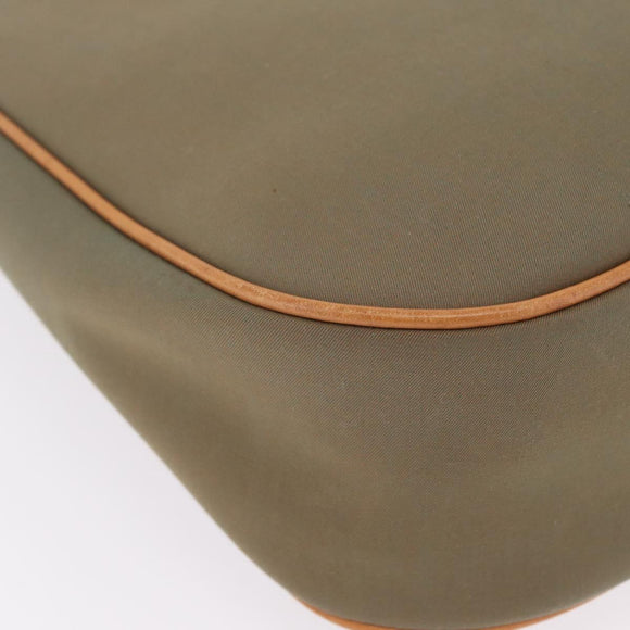 BURBERRY Shoulder Bag Canvas Beige Gold Tone Auth ka6461