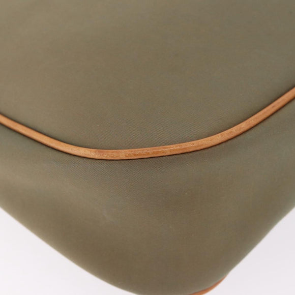 BURBERRY Shoulder Bag Canvas Beige Gold Tone Auth ka6461